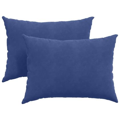 Диван възглавници 2 pcs Полицейско синьо 70 x 50 cm
