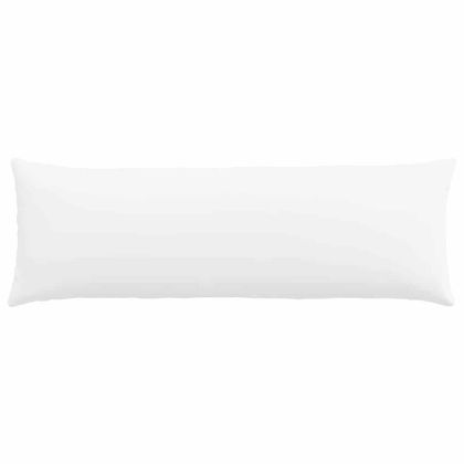 Диван възглавници 2 pcs Бяло 120 x 40 cm текстил
