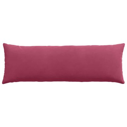 Диван възглавници 2 pcs Виненочервен 120 x 40 cm
