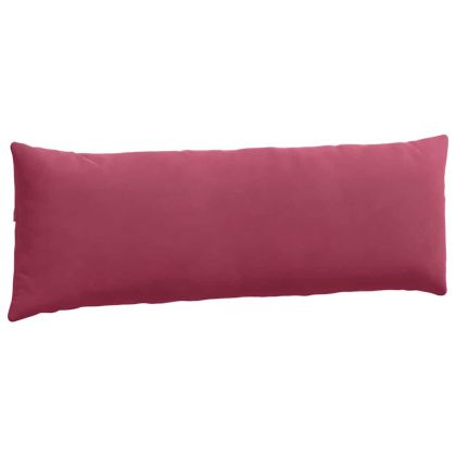 Диван възглавници 2 pcs Виненочервен 120 x 40 cm