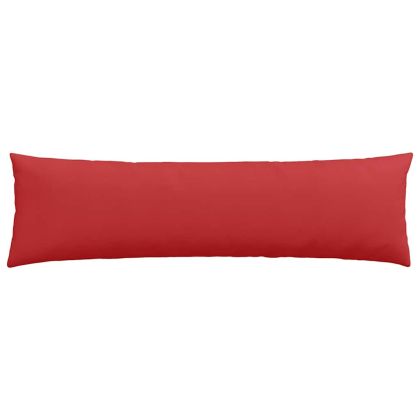 Диван възглавници 2 pcs Червено 145 x 40 см текстил