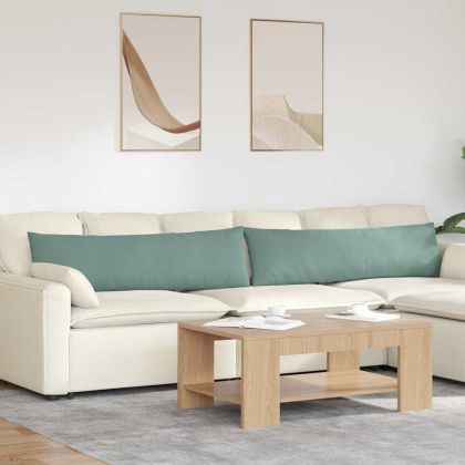 Диван възглавници 2 pcs Морско зелено 145 x 40 см