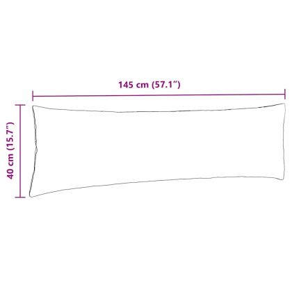 Диван възглавници 2 pcs Червено оранжево 145 x 40 см