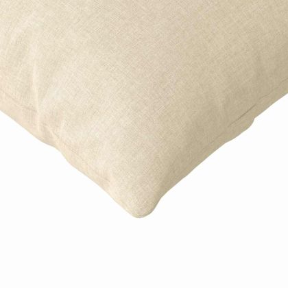 Диван възглавници 2 pcs Крем 200 x 40 см текстил