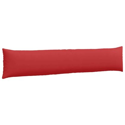 Диван възглавници 2 pcs Червено 200 x 40 см текстил