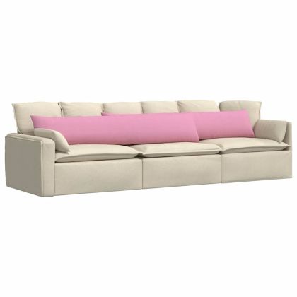 Диван възглавници 2 pcs Розово 200 x 40 см текстил