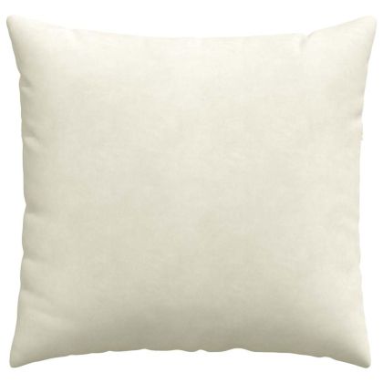Диван възглавници 2 pcs Крем 45 x 45 cm Кордюрова тъкан