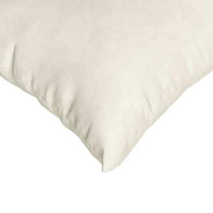 Диван възглавници 2 pcs Крем 45 x 45 cm Кордюрова тъкан