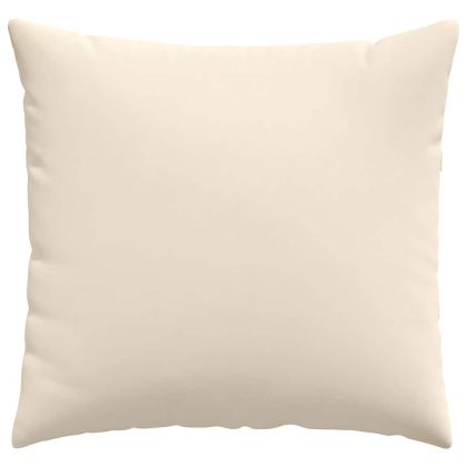 Диван възглавници 2 pcs Бежово 45 x 45 cm текстил