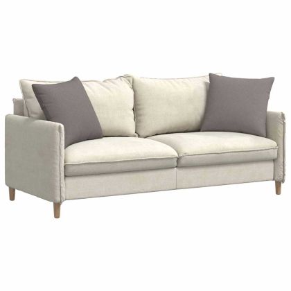Диван възглавници 2 pcs Таупе 50 x 50 cm текстил