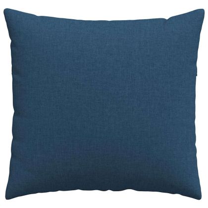 Диван възглавници 2 pcs Синьо 50 x 50 cm текстил