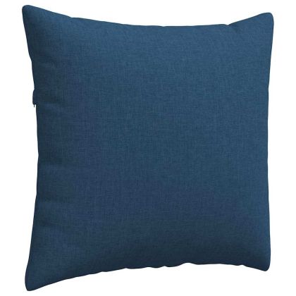 Диван възглавници 2 pcs Синьо 50 x 50 cm текстил