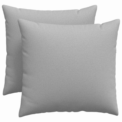 Диван възглавници 2 pcs Облачно сиво 50 x 50 cm текстил