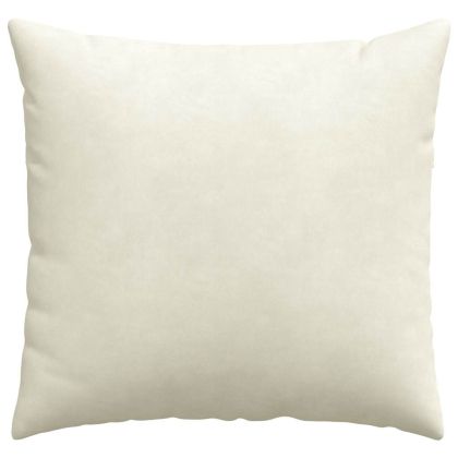 Диван възглавници 2 pcs Крем 50 x 50 cm Кордюрова тъкан