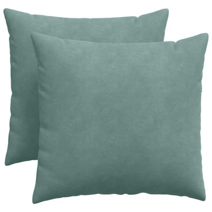 Диван възглавници 2 pcs Морско зелено 50 x 50 cm
