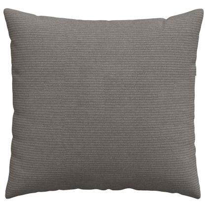 Диван възглавници 2 pcs Светлосиво 50 x 50 cm Кордюрова тъкан