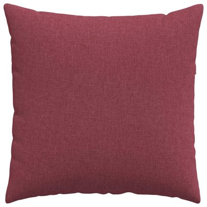 Диван възглавници 2 pcs Виненочервен 60 x 60 cm текстил