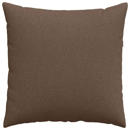 Диван възглавници 2 pcs Кафяво 60 x 60 cm текстил