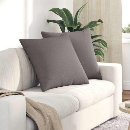 Диван възглавници 2 pcs Таупе 60 x 60 cm текстил