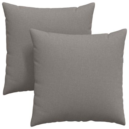 Диван възглавници 2 pcs Таупе 60 x 60 cm текстил
