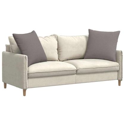 Диван възглавници 2 pcs Таупе 60 x 60 cm текстил