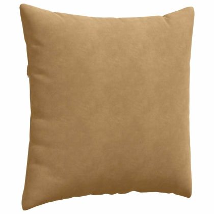 Диван възглавници 2 pcs Кафяво 60 x 60 cm Кордюрова тъкан
