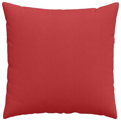 Диван възглавници 2 pcs Червено 80 x 80 cm текстил