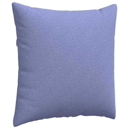 Диван възглавници 2 pcs Дънково син 80 x 80 cm текстил