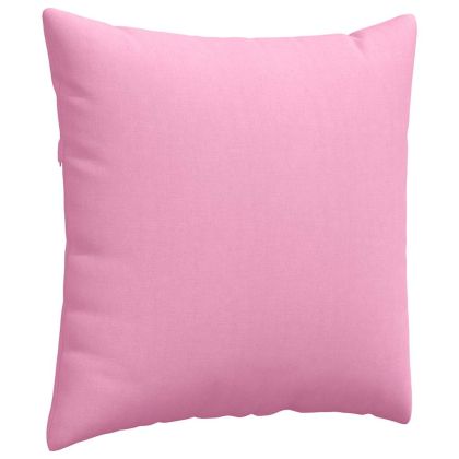Диван възглавници 2 pcs Розово 80 x 80 cm текстил