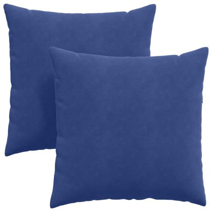Диван възглавници 2 pcs Полицейско синьо 80 x 80 cm