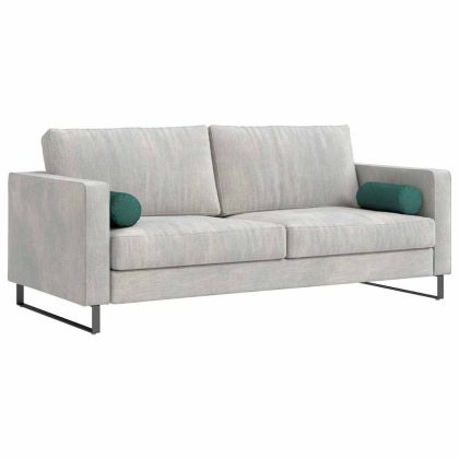 Възглавници валяци 2 pcs Тъмен зелен Ø 15 x 40 см текстил