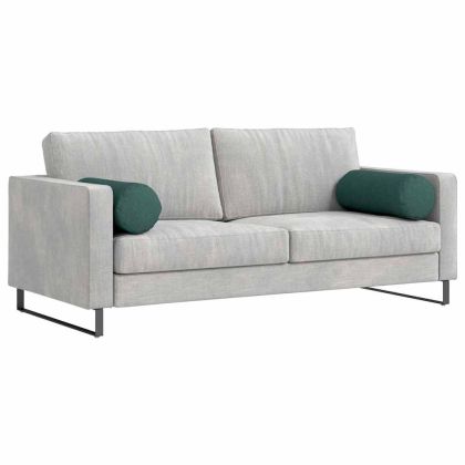 Възглавници валяци 2 pcs Тъмен зелен Ø 25 x 70 см текстил