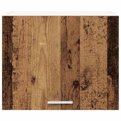 Висящ шкаф с врата Стара дървесина и бяло 50 x 31 x 40 см