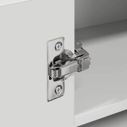 Висящ шкаф със съхранение Бяло 57 x 57 x 40 см Инженерно дърво