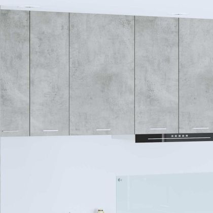 Висящ шкаф Бетон сив и бяло 50 x 31 x 80 см Инженерно дърво