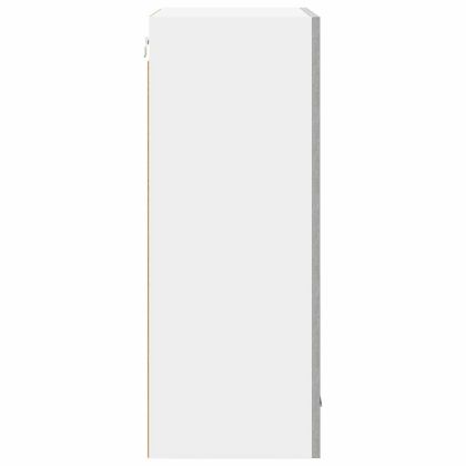 Висящ шкаф Бетон сив и бяло 50 x 31 x 80 см Инженерно дърво
