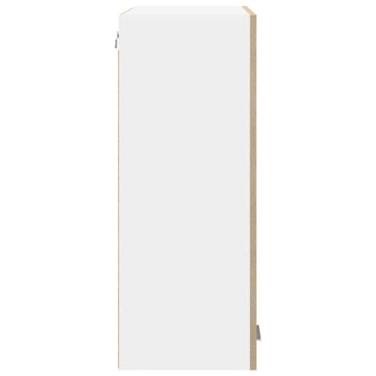 Висящ шкаф с врата Сонома дъб 60 x 31 x 80 см Инженерно дърво