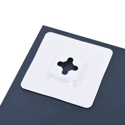 Стенно огледало с рафт, 40x40 см, закалено стъкло