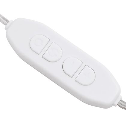 Огледало с LED лампи, 70x40 см, стъкло, арка