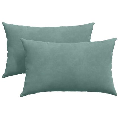 Диван възглавници 2 pcs Морско зелено 50 x 30 cm