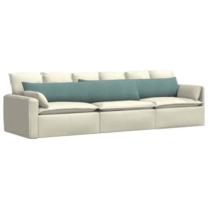 Диван възглавници 2 pcs Морско зелено 200 x 40 см
