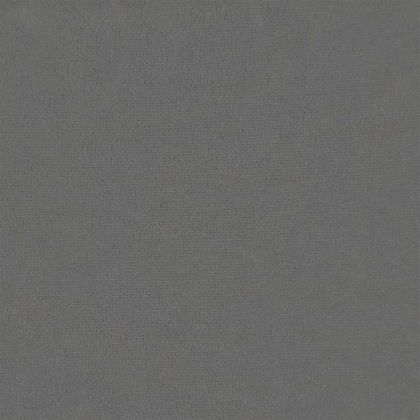 Табуретка с дървени крака, тъмносива, кадифе