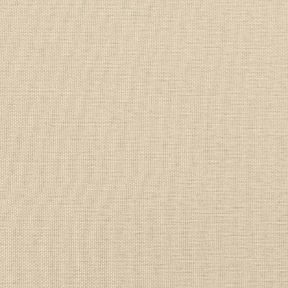 Табуретка с дървени крака, кремава, текстил