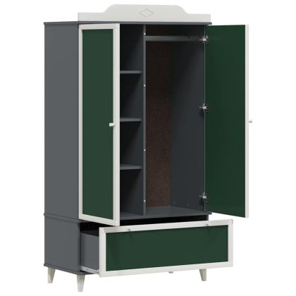 Дъска за записки Гардероб ROROS Сив и бял 90 x 45 x 165 см