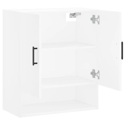 Стенен шкаф, бял, 60x31x70 см, инженерно дърво