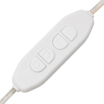 Стенно огледало с LED лампи 50x60 см стъкло правоъгълно