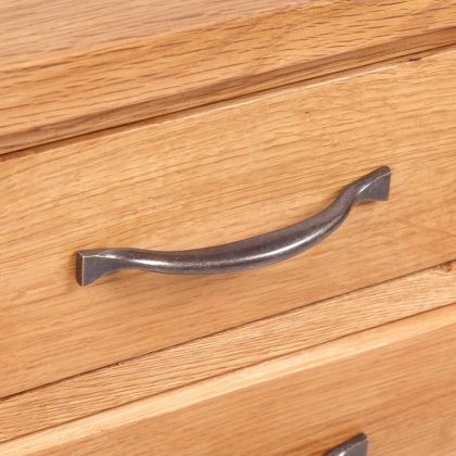 Нощно шкафче с 3 чекмеджета, 40x30x54 см, дъбов масив