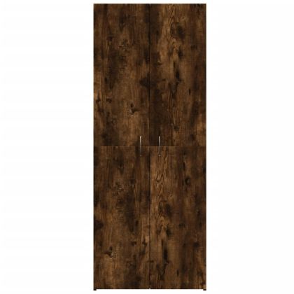 Шкаф за документи, опушен дъб, 60x32x153 см, инженерно дърво