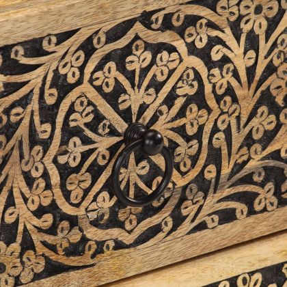 Нощно шкафче, 40x33x46 см, масивно мангово дърво