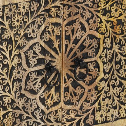 Нощно шкафче 50x33x60 см мангово дърво масив